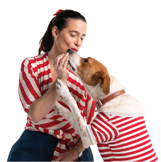 Sabine Haag Ordnungsliebe Ordnungsexpertin mit Hund Frida